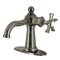 Kingston Brass SingleHandle Bathroom Faucet with Push PopUp, Black Stainless KSD354NXVN - alternate 1
